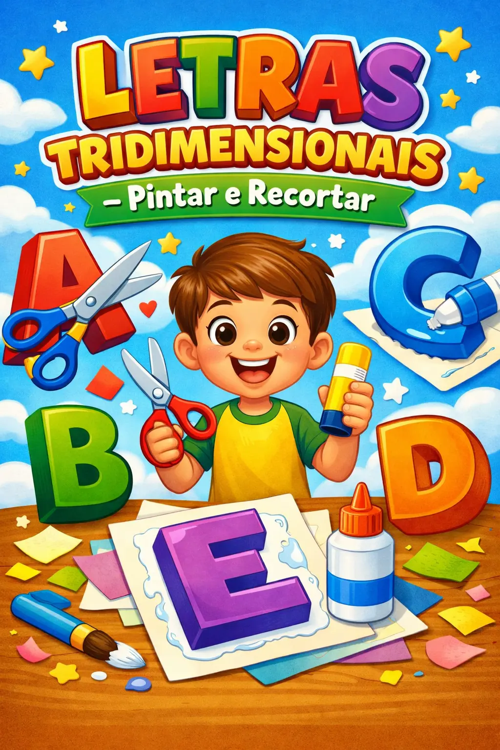 Caderno Éxodo das Letras Tridimensionais