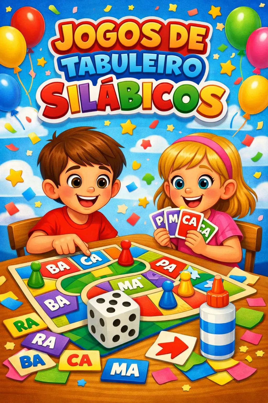 Três Jogos de Tabuleiros Silábicos Gamificados